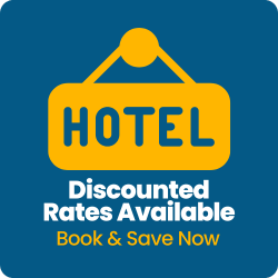 Discounted room rates available now