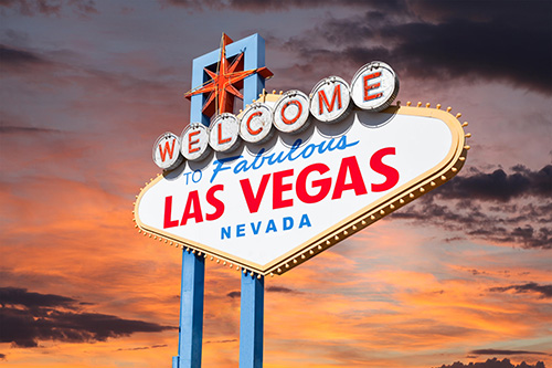 Welcome to Las Vegas Sign at Sunrise